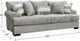 Michael Nicholas Designs Camaro Gray Sofa-2