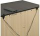 Elements International Sasha Grey 3-Drawer Nightstand with USB-3
