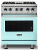 Viking® 5 Series 30" Bywater Blue Pro Style Dual Fuel Natural Gas Range-0