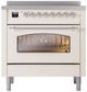 Ilve® Nostalgie II Series 36" Antique White Pro Style Induction Range-1