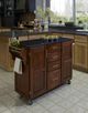 homestyles® Create-a-Cart Black Granite/Medium Oak Kitchen Cart-1