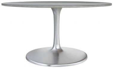 Zuo® Modern Star City Gray Dining Table with Silver Steel Base-0