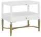 Fairfield® East Camden Antique Brass/Pearl Nightstand-0