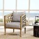 Olliix by INK+IVY Light Grey Crackle Accent Chair-2