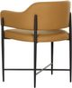 TOV Furniture Sezanne Matte Black/Tan Dining Chair-4