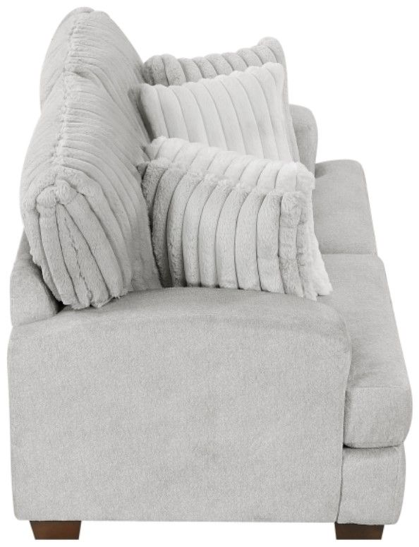 Homelegance® Santiago Light Gray Loveseat-3