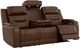 Signature Design by Ashley® Dreamer Brown Power Reclining Sofa with Audio-2