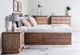 Mako Wood Furniture Youth Collection Pine Twin Mate's Storage Bed-2