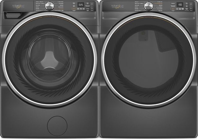 Whirlpool® Volcano Black Front Load Washer & Gas Dryer Laundry Pair-0