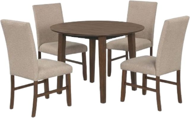 New Classic® Home Furnishings Hargrove 5-Piece Brown Dining Table Set-0