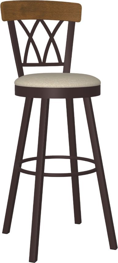 Amisco Customizable Brittany Swivel Spectator Stool-0