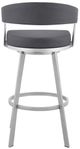 Armen Living Chelsea Slate Grey 30" Bar Stool-2