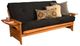Kodiak Furniture Phoenix Suede Black/Butternut Full Futon with Mattress-0