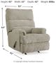 Signature Design by Ashley® Man Fort Dusk Manual Rocker Recliner-3