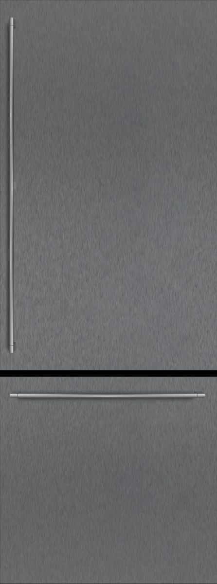 Gaggenau Vario Cooling Expressive Series 30" Dark Brushed Stainless Steel Refrigerator Door Panel with Handle-0