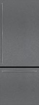 Gaggenau Vario Cooling Expressive Series 30" Dark Brushed Stainless Steel Refrigerator Door Panel with Handle-0