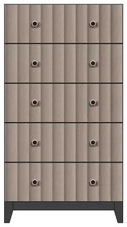 Country View Woodworking Customizable American Modern 28" 5-Drawer Wood Legs Chest-0