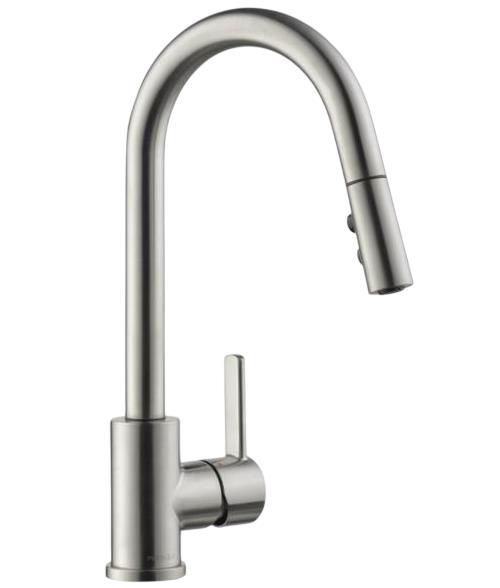Peerless Precept® Stainless Single Handle Pull-Down Kitchen Faucet-0