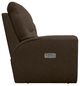 La-Z-Boy® Cassian Teak Power Reclining Loveseat with Console and Headrest-3