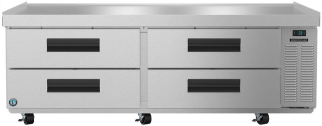 Hoshizaki 72.5" 17.26 Cu. Ft. Stainless Steel Two Section Chef Base Prep Table Refrigerator-0