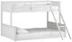 HH2 Home Capri White Twin over Full Youth Bunk Bed with Ladder-0