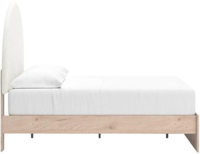 Signature Design by Ashley® Arloster Tan/White Full Upholstered Panel Bed-3