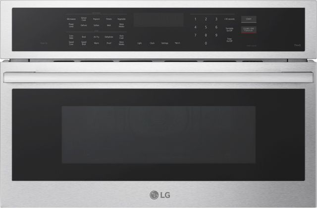 LG 30” 1.7 Cu. Ft. Stainless Steel Smart Electric Speed Oven with Air Fry-0