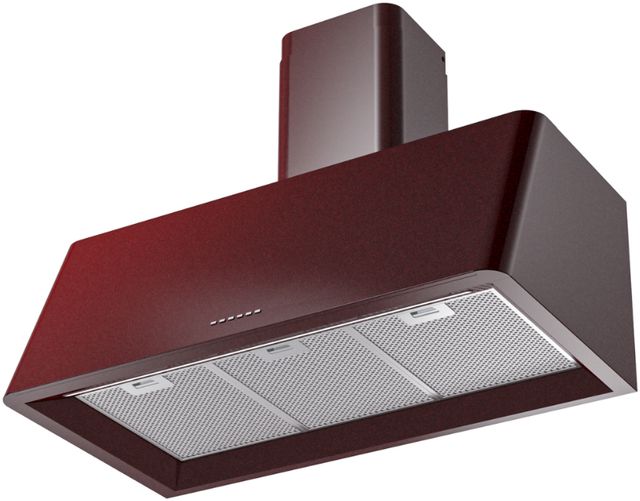 Ilve® Nostalgie II Series 36" Burgundy Wall Mounted Range Hood-1