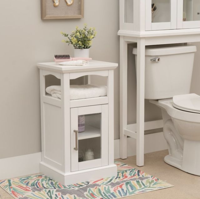 Linon Scarsdale White Demi Cabinet-1