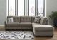Signature Design by Ashley® Mahoney 2-Piece Chocolate Right-Arm Facing Sectional and Chaise-3