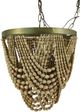 Harp & Finial® Saunders Brass/Natural Chandelier-0