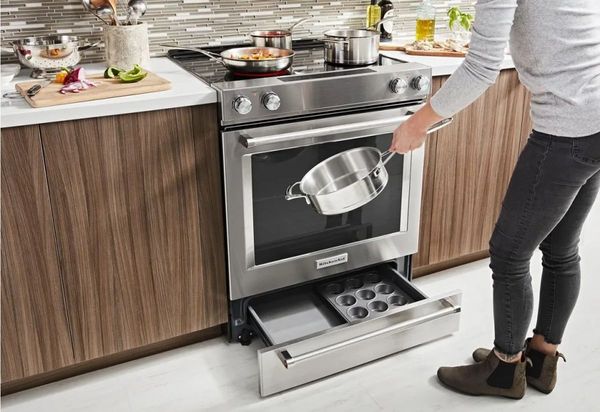 KitchenAid 30" Stainless Steel Slide In Electric Range
