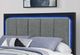 Global Furniture USA Emma Black/Gray Full Panel Bed with LED and USB-2