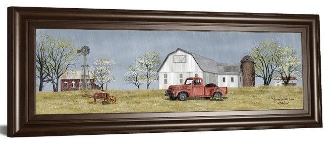Classy Art Winter Spring On The Farm By Billy Jacobs Wall Art-0