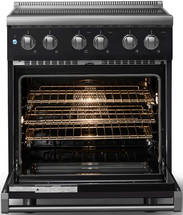 Viking® 5 Series 30" Onyx Pro Style Electric Range with Polished Chrome Trim-1