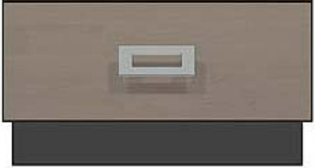 Country View Woodworking Customizable American Modern 24" 2-Drawer Plinth Base Nightstand-1