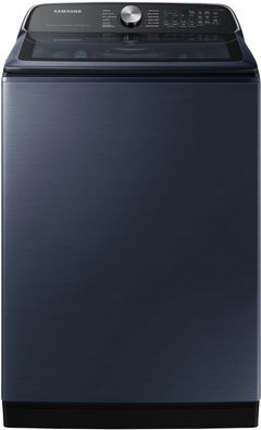 Samsung® 7155 Series 6.1 Cu. Ft. Brushed Navy Agitator Top Load Washer with Pet Care Solution