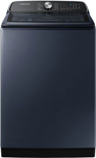 Samsung® 7155 Series 6.1 Cu. Ft. Brushed Navy Agitator Top Load Washer with Pet Care Solution