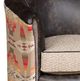 King Hickory Customizable Wonder Leather and Fabric Swivel Chair-1
