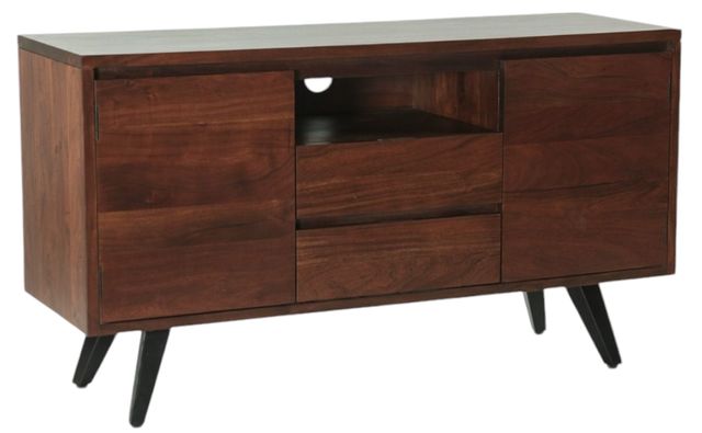 Home Trends & Design Kennedy Walnut Media Cabinet-0