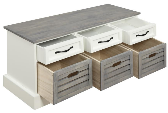 Coaster Storage Bench with Tufted Buttons - Thumbnail 2