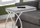Monarch Specialties Inc. Grey Cement Top with Chrome Metal Base Accent Table-2
