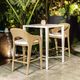 Uttermost® Montellano White Aluminum Indoor-Outdoor Bar Table-1