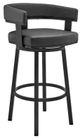 Armen Living Cohen Black 30" Swivel Bar Stool-0