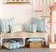 Laura Park Designs Frond French Blue Lumbar Decorative Pillow-1
