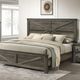 Furniture of America® Britonale 4-Piece Rustic Gray Queen Bedroom Set-1