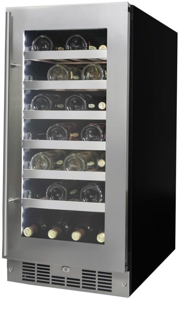 Sihouette® Tuscany 15" Stainless Steel Wine Cooler-3