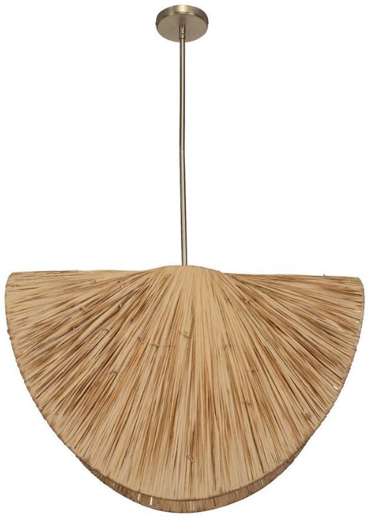 Uttermost® Bend Brass/Brown Pendant-0