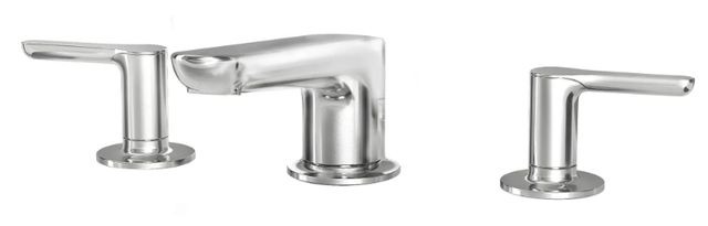 American Standard Studio® S Polished Chrome Widespread Low Spout 2-Handle Bathroom Faucet with Lever Handles-2