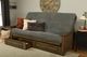 Kodiak Furniture Washington  Marmont Thunder/Rustic Walnut Queen Queen Storage Futon with Mattress-1